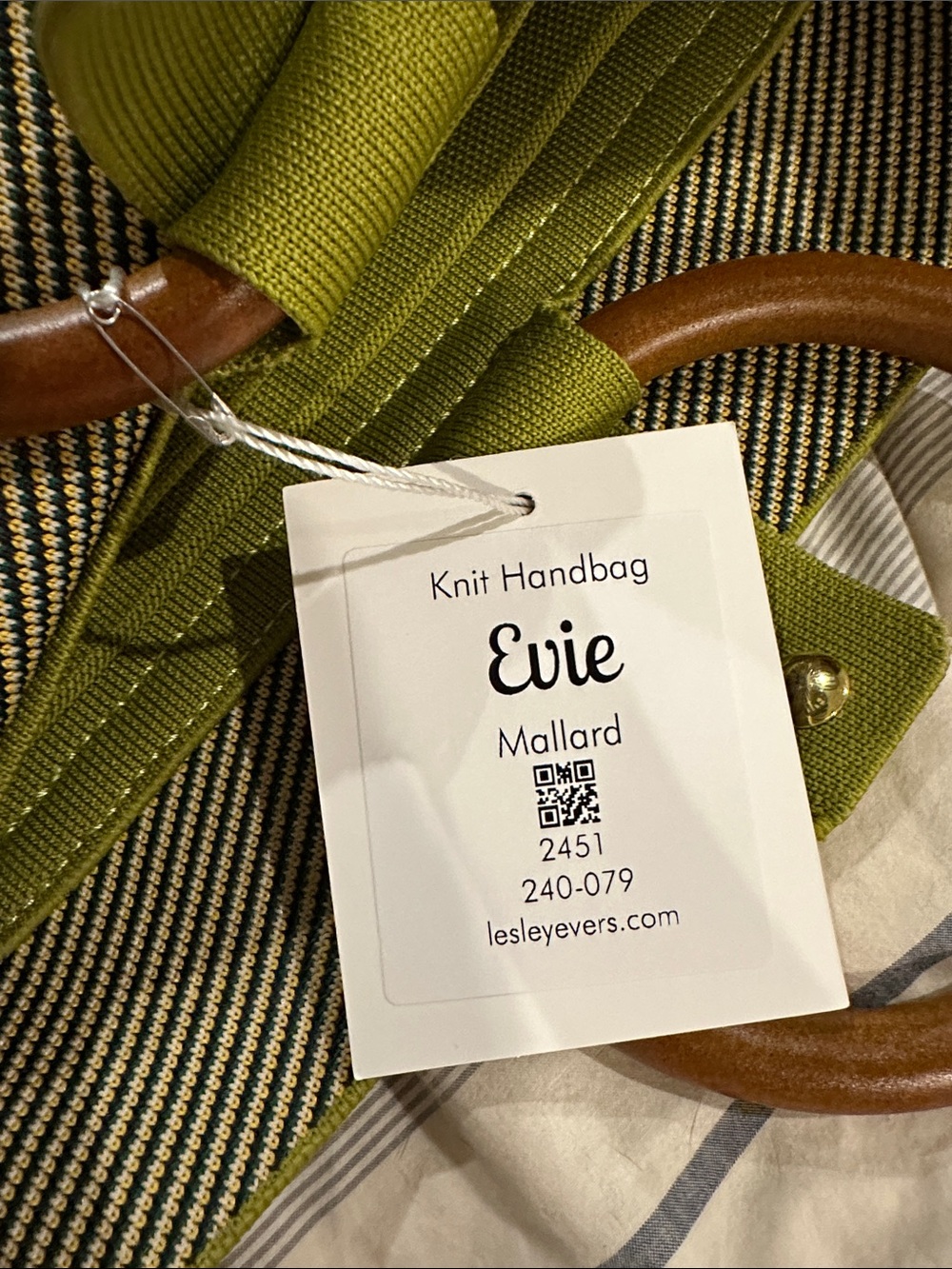 LESLEY EVERS “Evie” 🦆 Iconic Handbag Purse Mallard Duck Print Wooden Handles 🦆🦆 - Picture 4 of 6